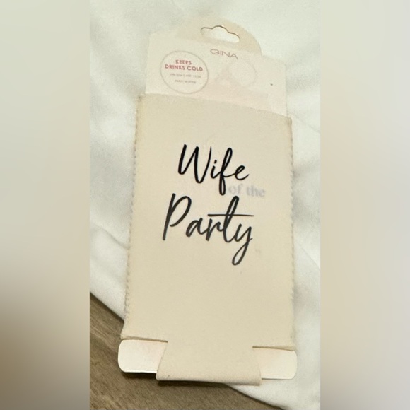 Mrs. Off white sweatshirt, koozie, bracelet,and ornament. For a bride! - Picture 2 of 4